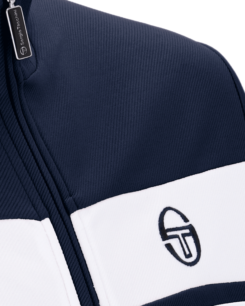 Sergio Tacchini Damarindo Track Top In Maritime Blue/Gardenia/Maritime Blue