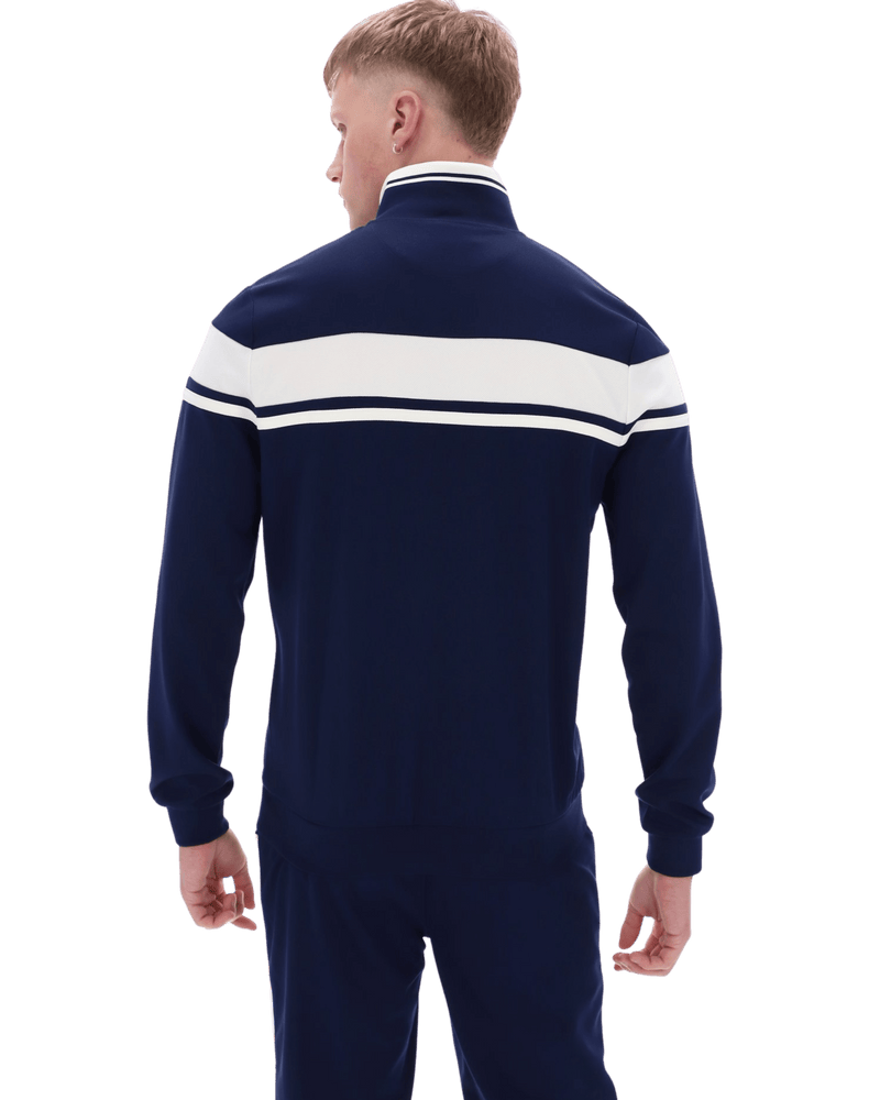 Sergio Tacchini Damarindo Track Top In Maritime Blue/Gardenia/Maritime Blue