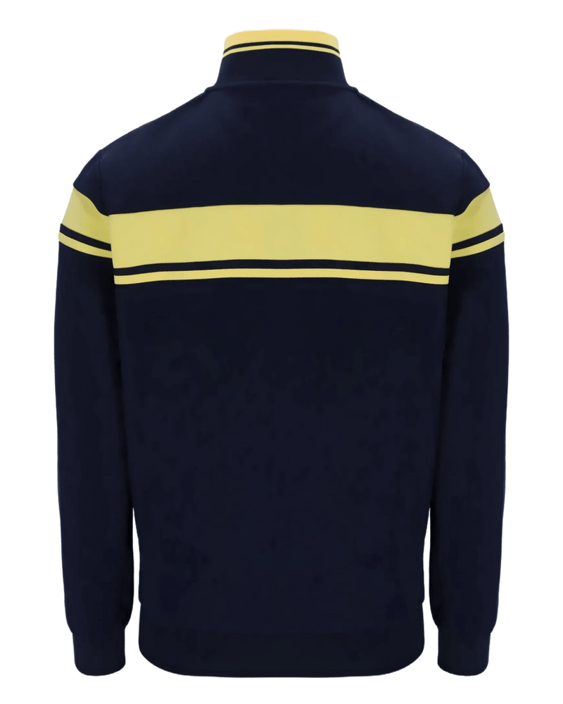 Sergio Tacchini Damarindo TT Track Top in Maritime Blue / Lemon Drop