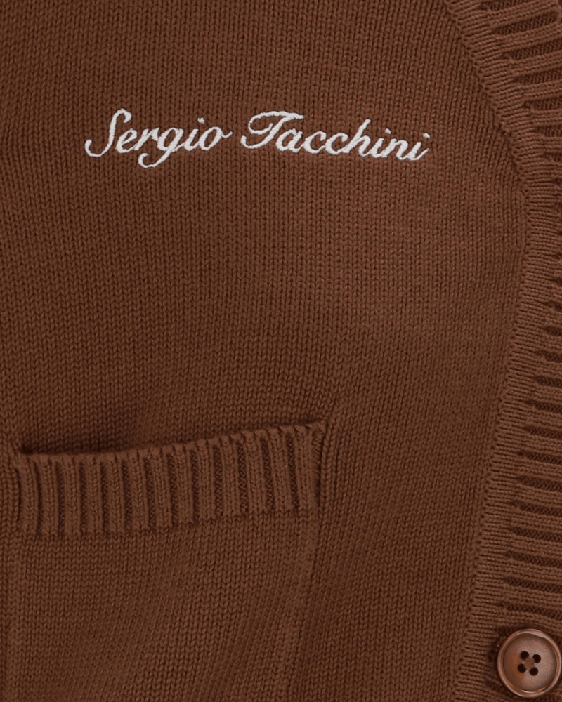 Sergio Tacchini Frankie Knitted Cardigan in Cappuccino