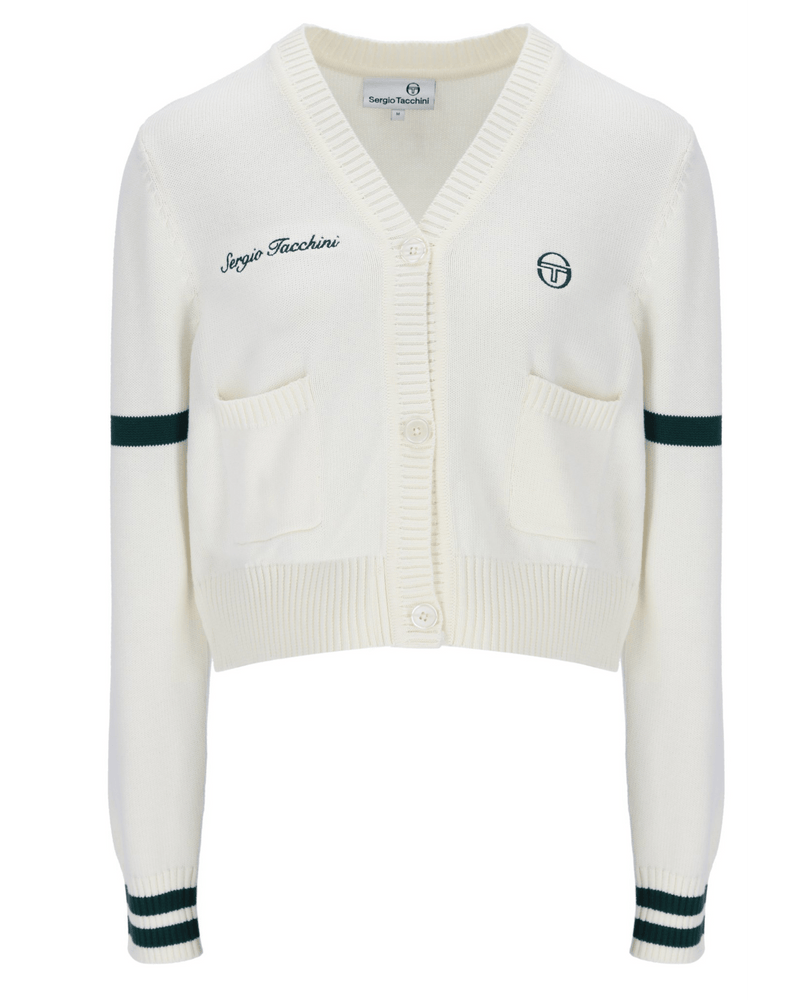 Sergio Tacchini Frankie Knitted Cardigan in Gardenia