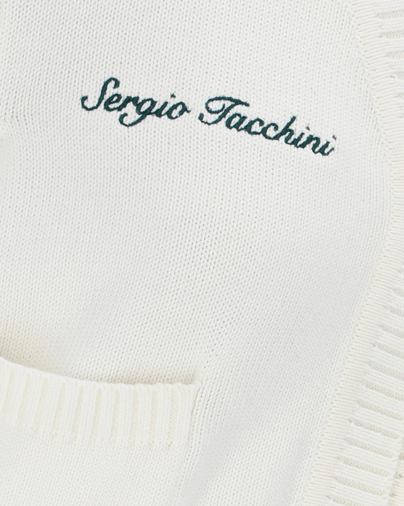 Sergio Tacchini Frankie Knitted Cardigan in Gardenia