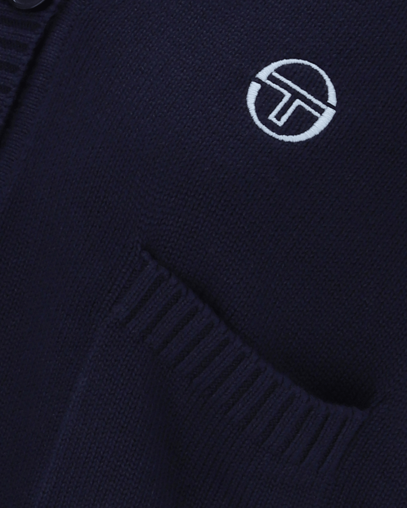 Sergio Tacchini Frankie Knitted Cardigan in Maritime Blue