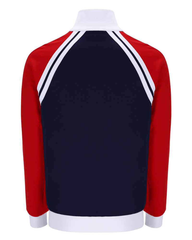 Sergio Tacchini Ghibli Tracktop Tracktop In Maritime Blue/Adrenaline Rush/White