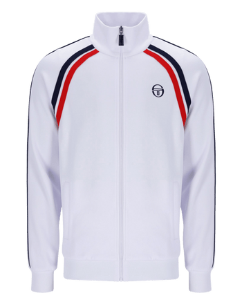 Sergio Tacchini Ghibli Tracktop Tracktop In White/Maritime Blue/Adrenaline Rush