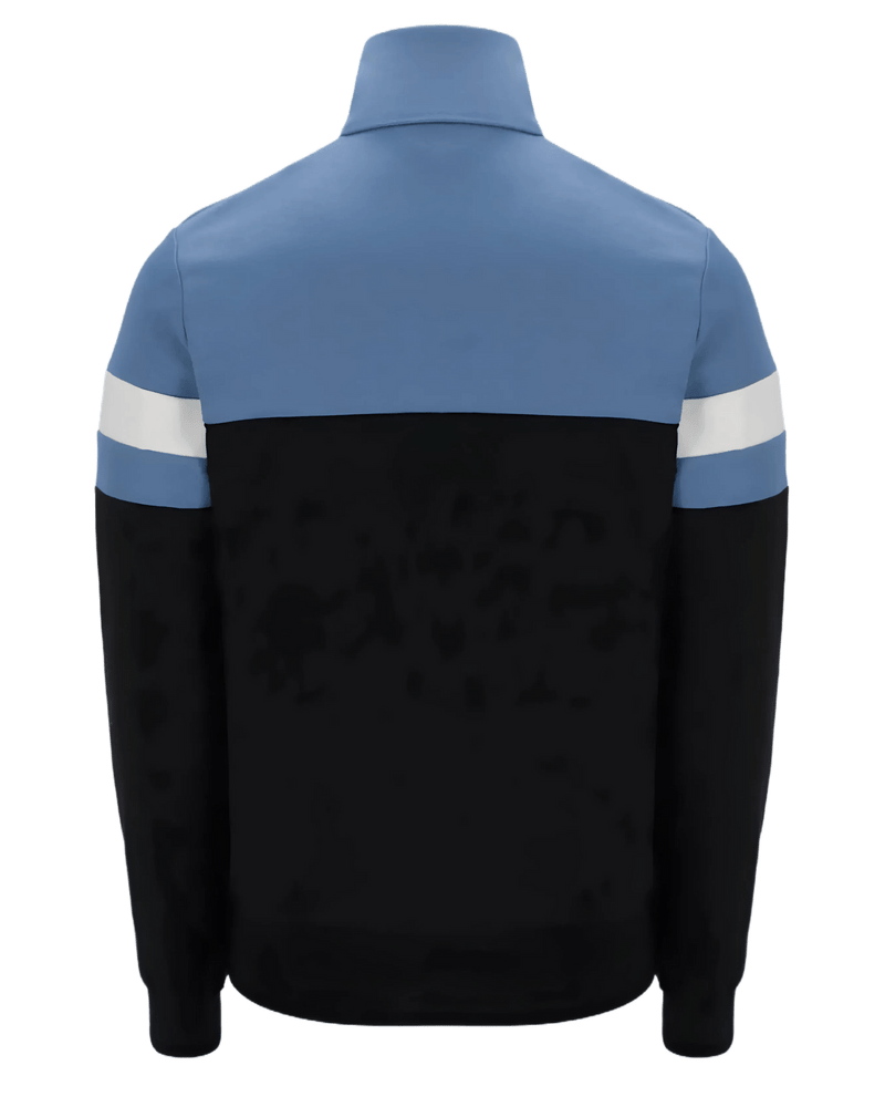 Sergio Tacchini Jonnie TT Track Top in Black/Coronet Blue/Gardenia