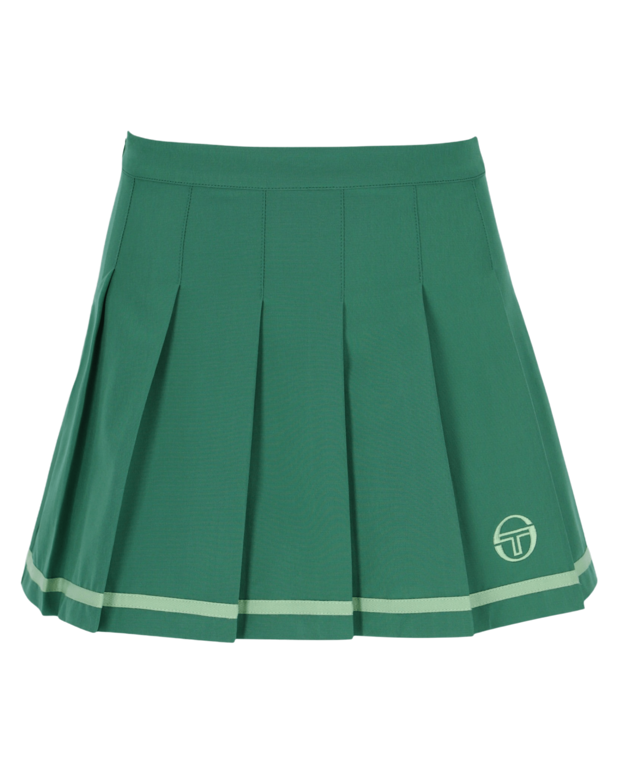 Sergio Tacchini Kalkman Tennis Skirt in Green — Golden Age of Tennis