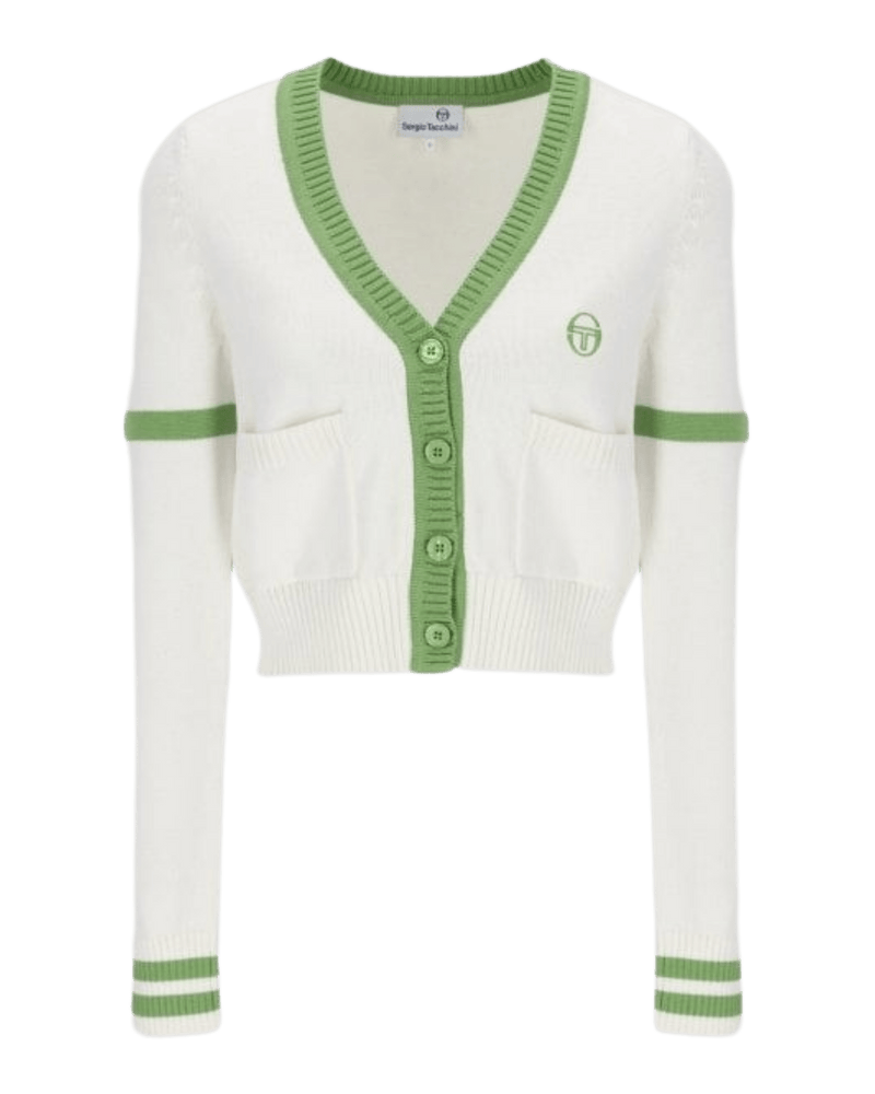 Sergio Tacchini Lucia Knitted Cardigan In Gardenia