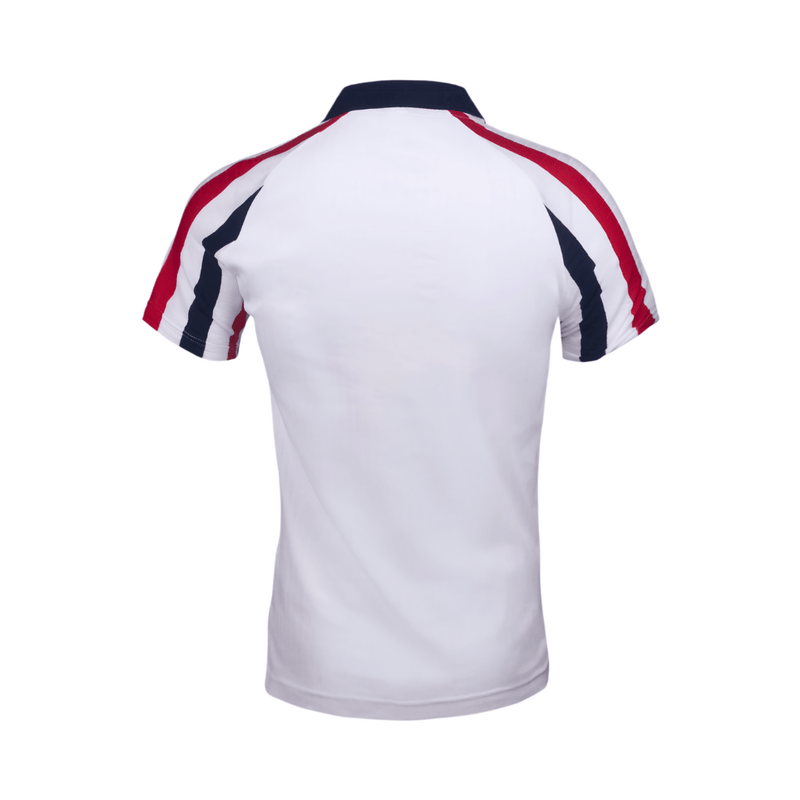 Sergio Tacchini McEnroe Blow Polo in White, Blue & Red