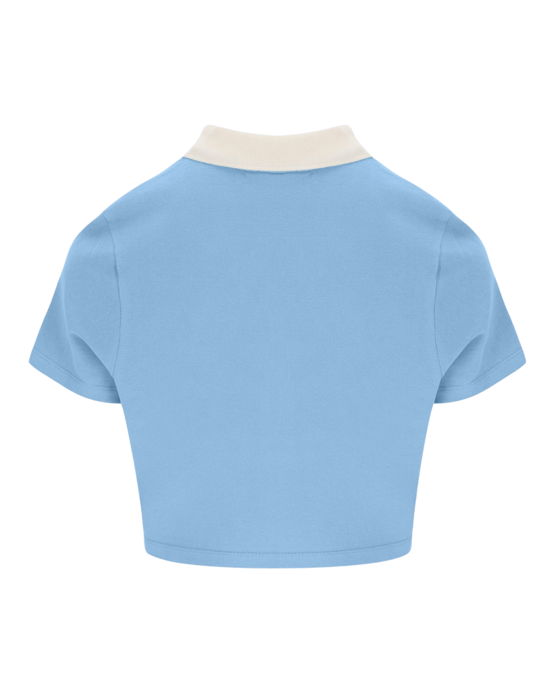 Sergio Tacchini Miss Supermac Polo Shirt In Clear Sky