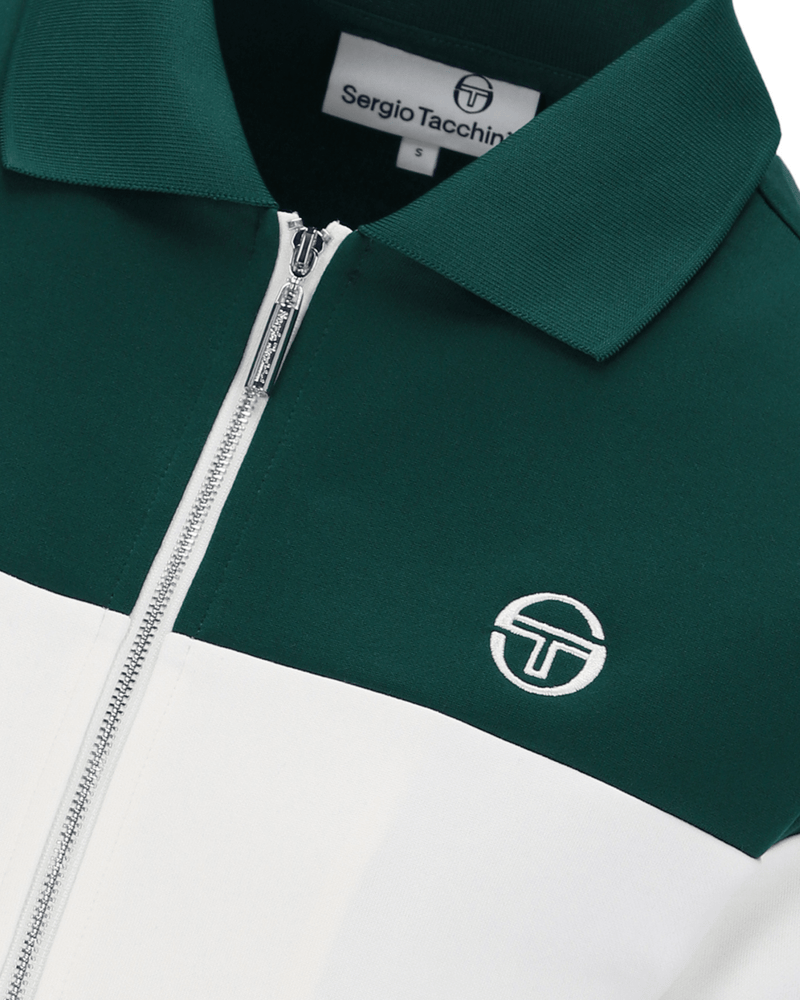 Sergio Tacchini Miss Tomme TJ Track Jacket in Rainforest/Gardenia
