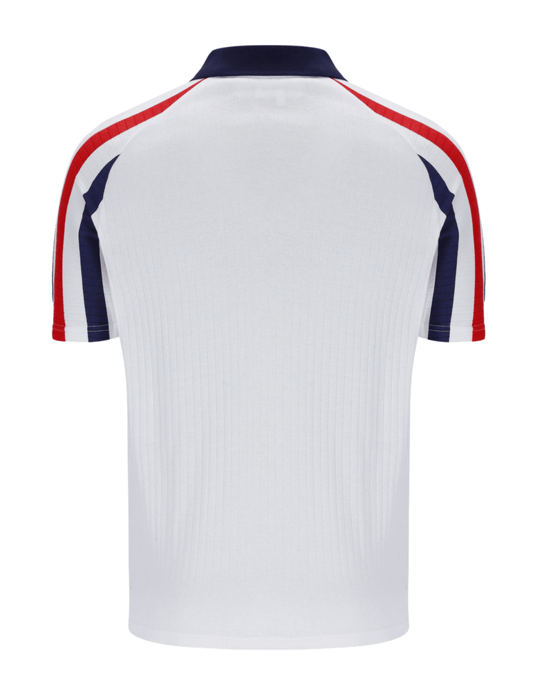 New Blow Polo Polo Shirt In White/Maritime Blue/Adrenaline