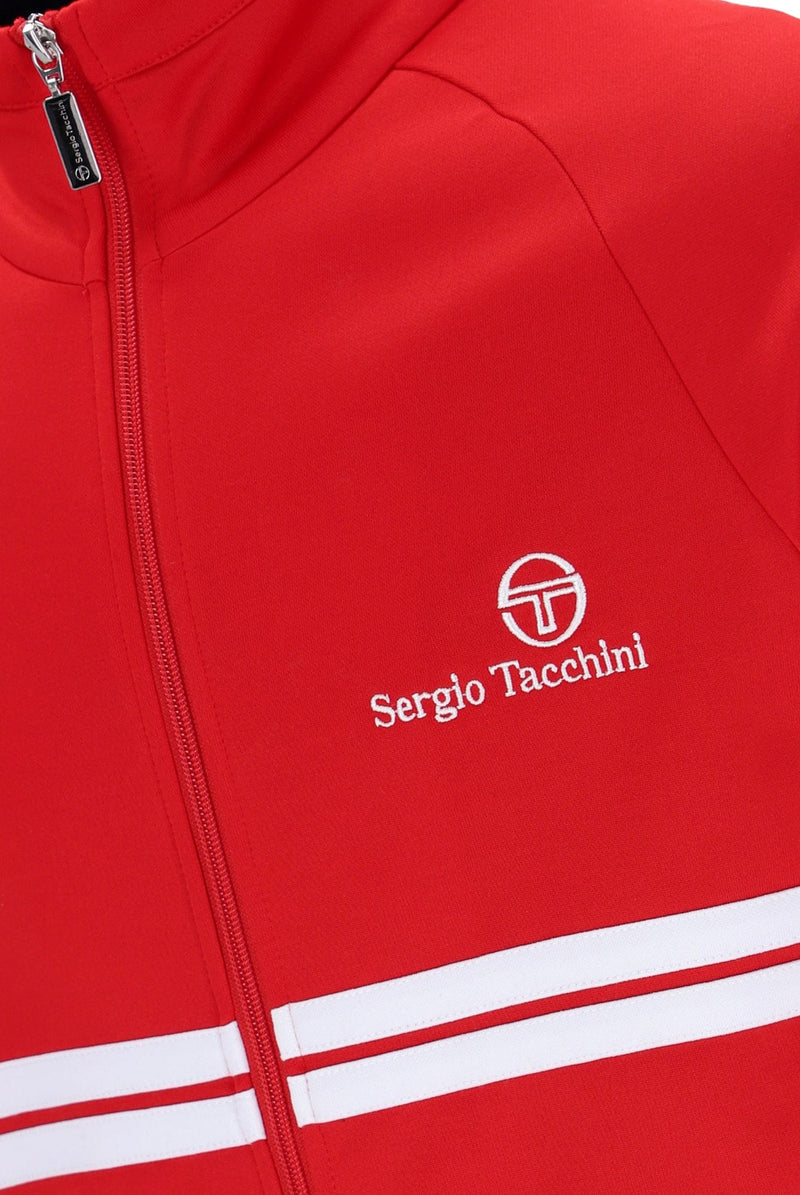 Sergio Tacchini New Dallas Track Top in Adrenaline Rush/White/Maritime Blue