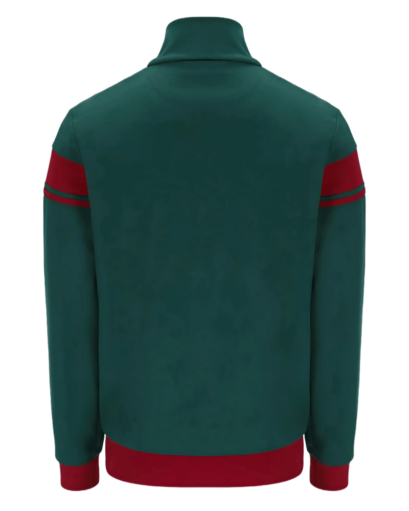 Sergio Tacchini New Damarindo TT Track Top in Rainforest/Sundried Tomato