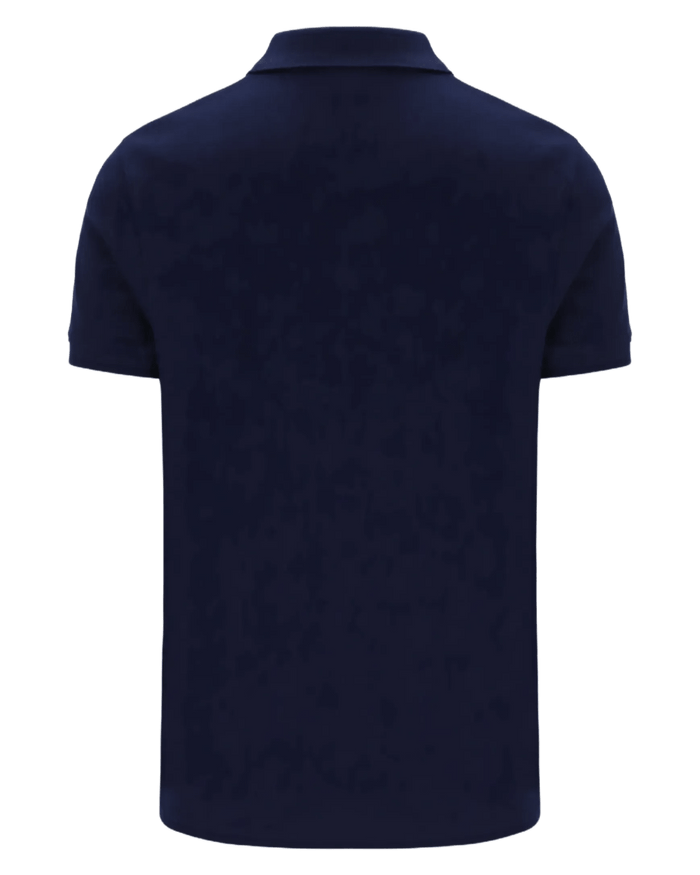Sergio Tacchini New Supermac P Polo Shirt in Maritime Blue /White/Adrenaline Rush