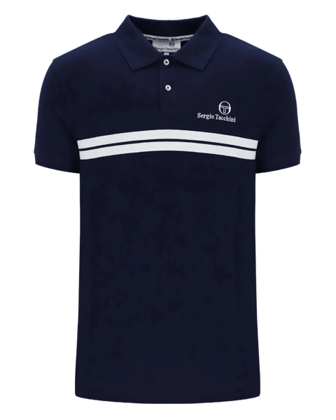 Sergio Tacchini New Supermac P Polo Shirt in Maritime Blue