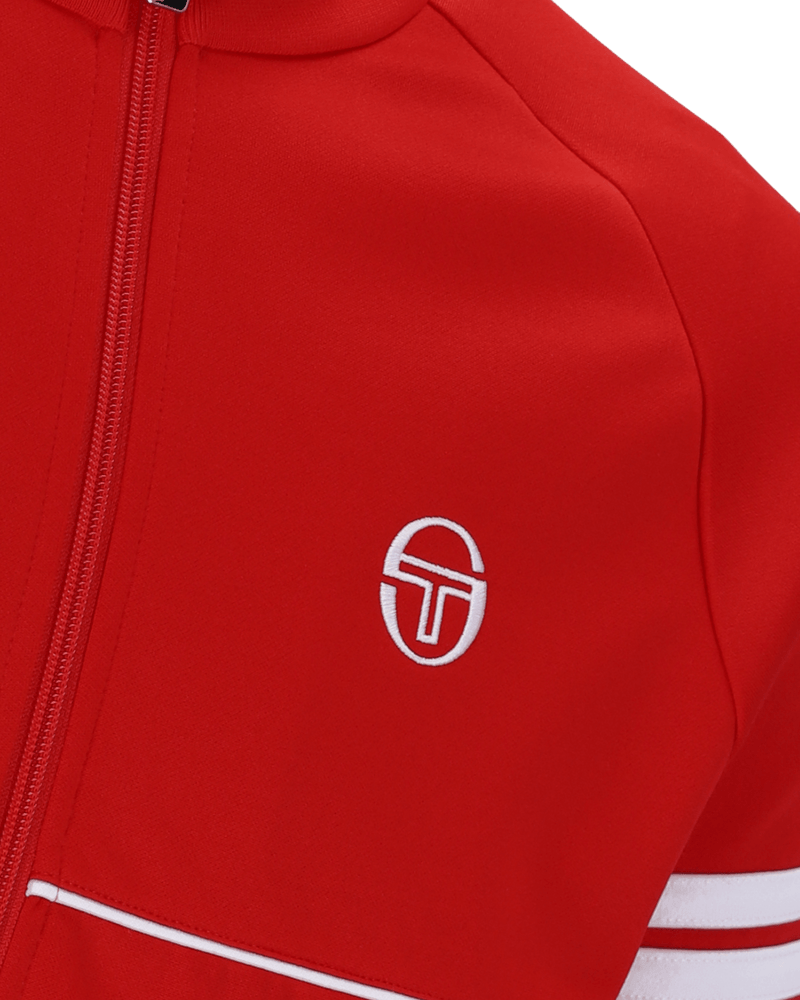 Sergio Tacchini Orion Davis Track Top In Adrenaline Rush/White