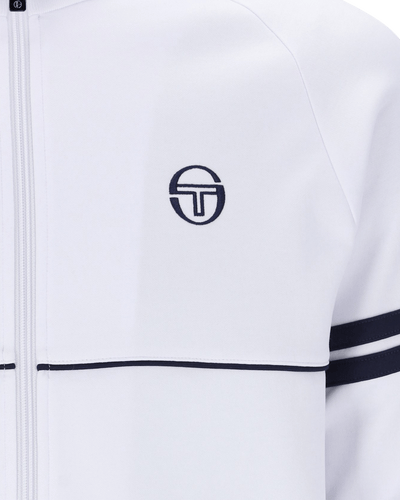 Sergio Tacchini Orion Davis Track Top In White/Maritime Blue