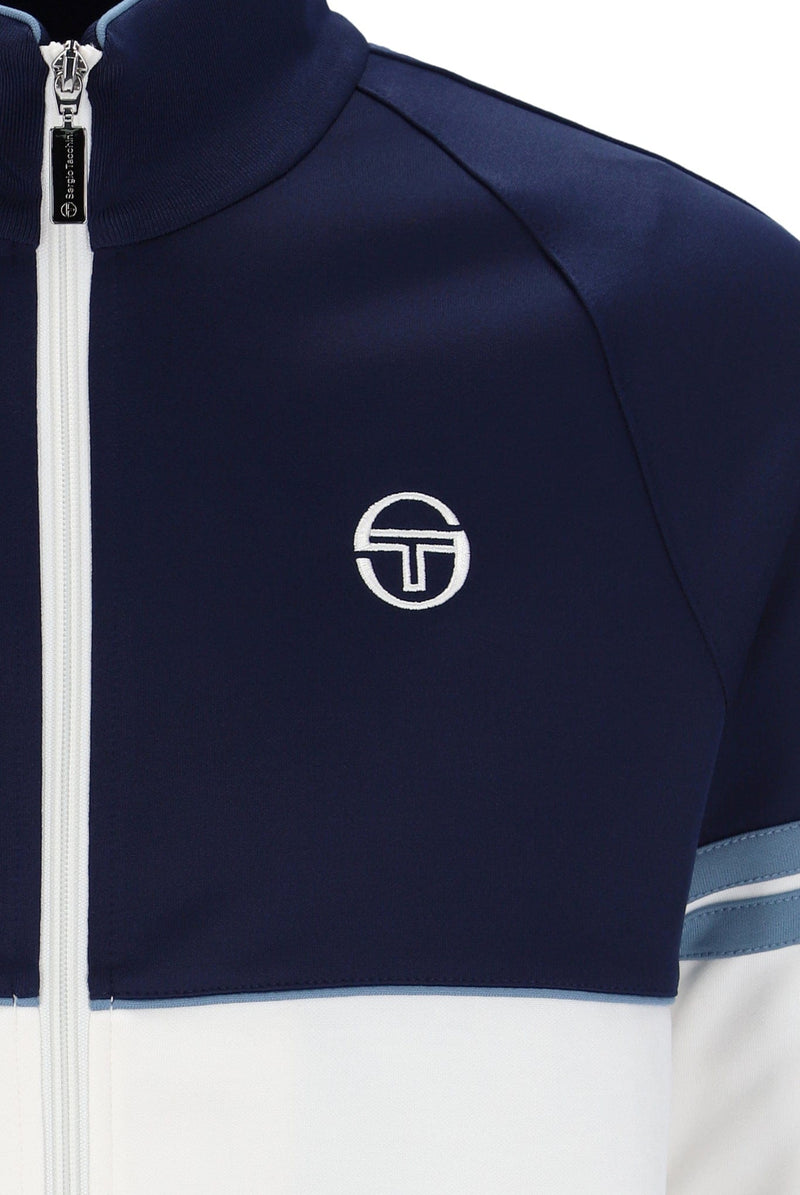 Sergio Tacchini Orion TJ Track Jacket in Maritime Blue / Gardenia / Coronet Blue