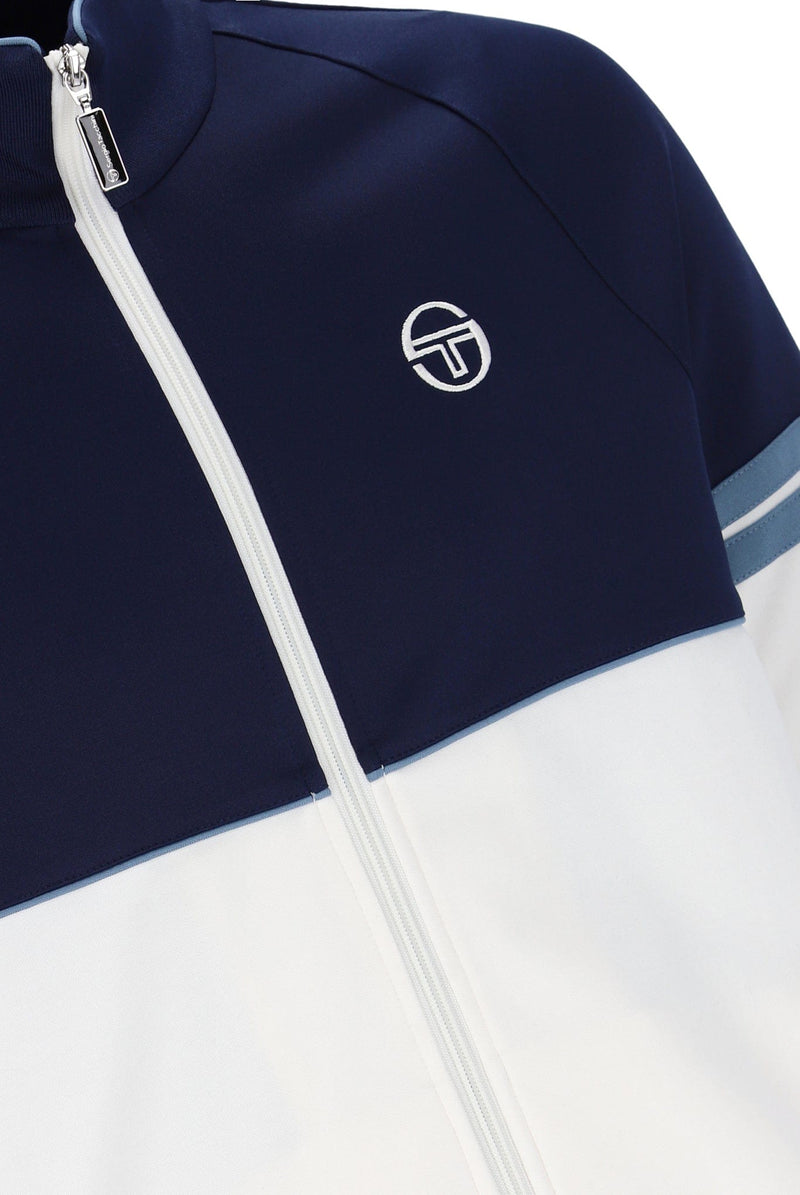 Sergio Tacchini Orion TJ Track Jacket in Maritime Blue / Gardenia / Coronet Blue