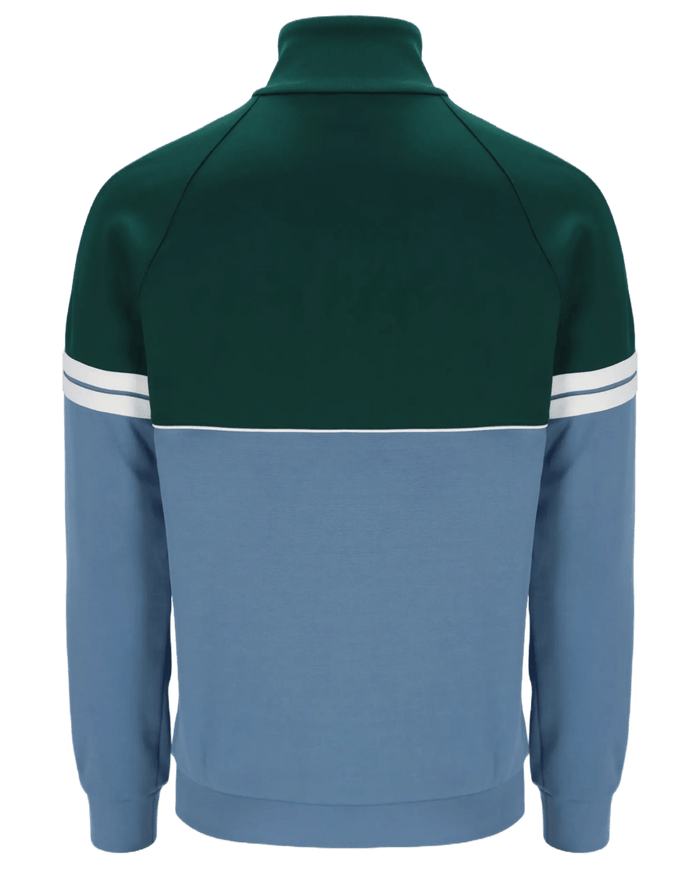 Sergio Tacchini Orion TJ Track Jacket in Rainforest Coronet Blue / Gardenia
