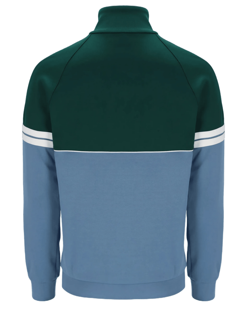 Sergio Tacchini Orion TJ Track Jacket in Rainforest Coronet Blue / Gardenia