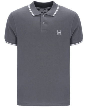 Sergio Tacchini Polo Shirt S/S in Quiet Shade / White