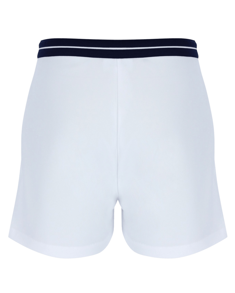 Sergio Tacchini Supermac Tennis Shorts In White/Clear Sky