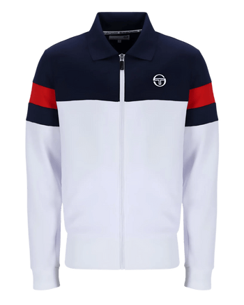 Sergio Tacchini Tomme Track Top In Maritime Blue/White