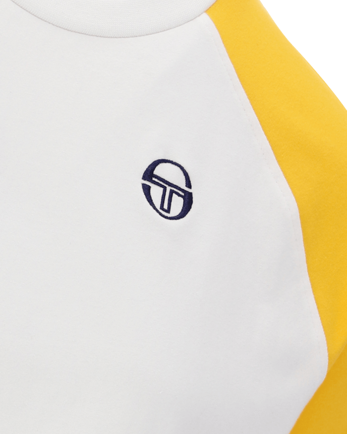 Sergio Tacchini Wilhemina Tee Cropped T Shirt In Gardenia