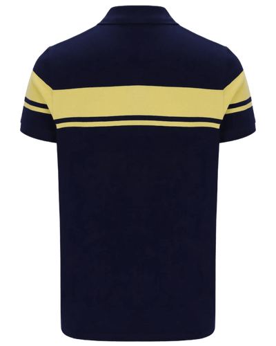 Sergio Tacchini Young Line Polo Shirt in Maritime Blue / Lemon Drop