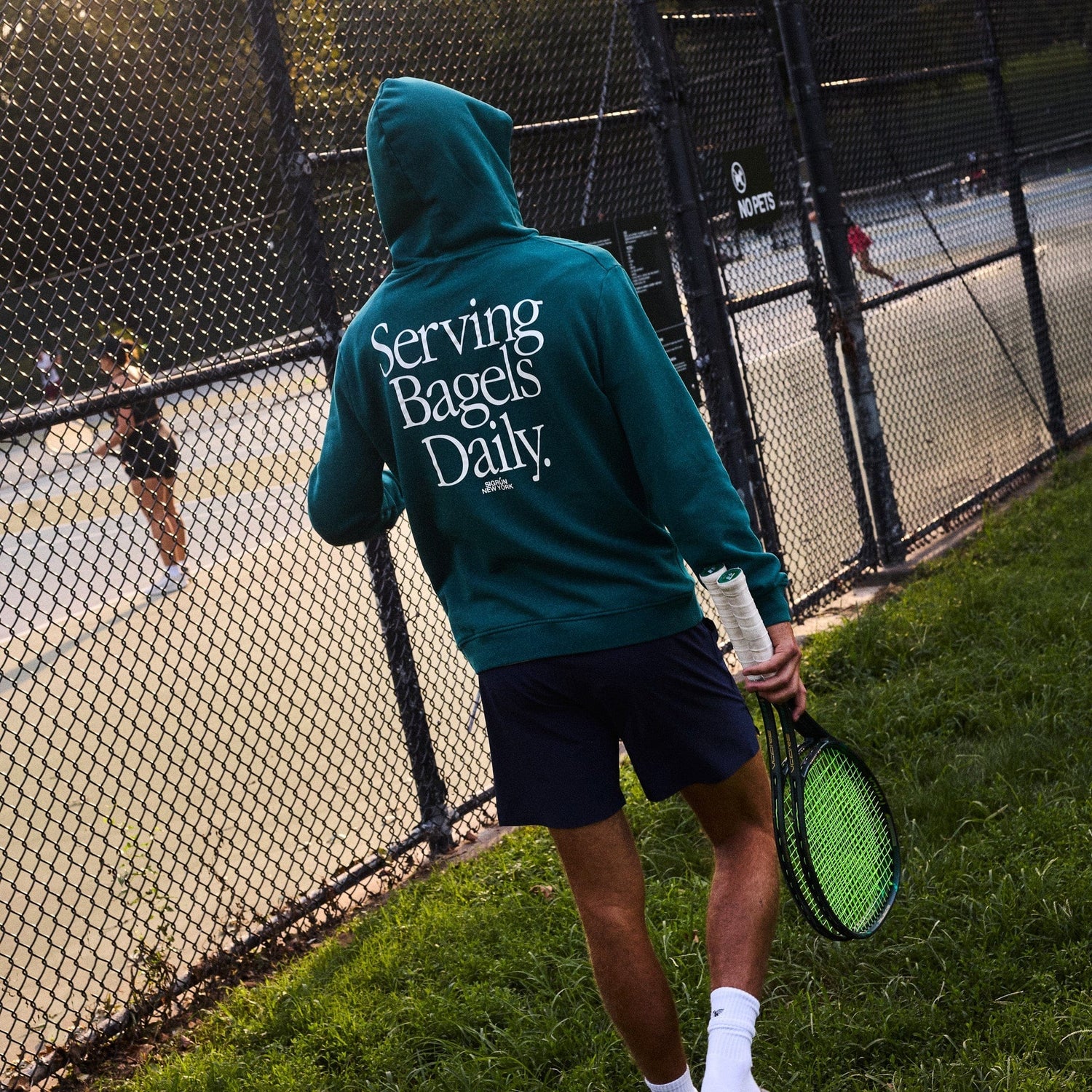 Serving Bagels Off-Court Hoodie