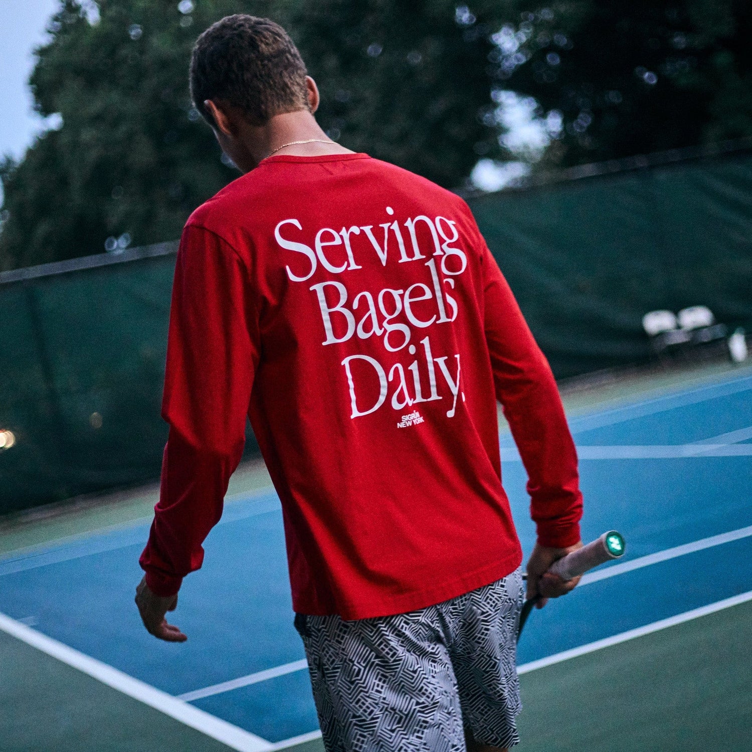 Serving Bagels Veranda Tee LS