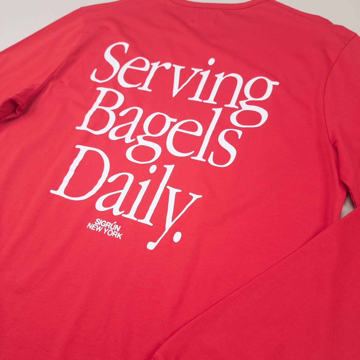 Serving Bagels Veranda Tee LS