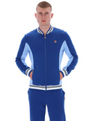 Settanta Baseball Track Jacket in Limoges/Frozen Fjord/Black/White