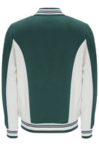 Settanta Baseball Track Jacket in Pine Needle/Gardenia/Black