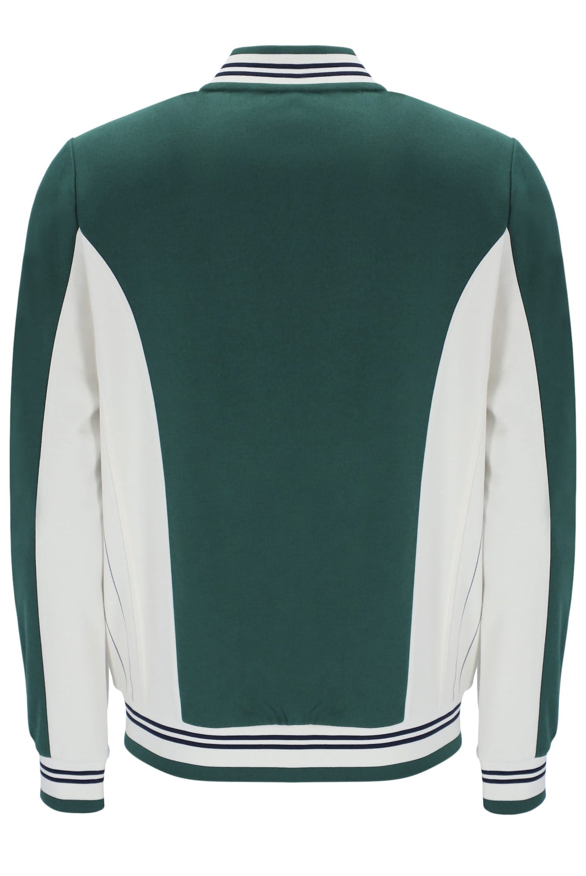 Settanta Baseball Track Jacket in Pine Needle/Gardenia/Black