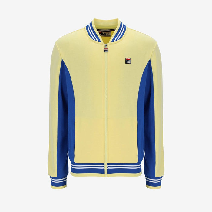 Settanta Baseball Track Jacket In Popcorn/Turkish Sea/Navy