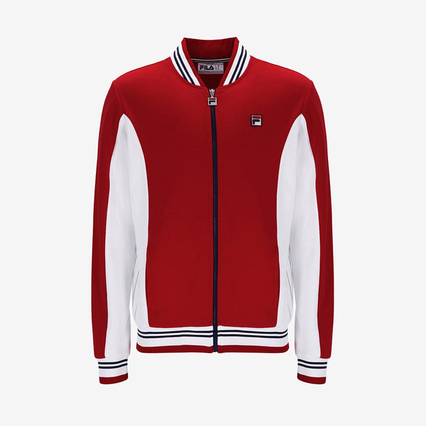 Settanta Baseball Track Jacket In Red/White/Navy/Zn