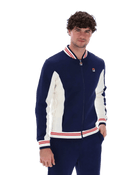 Settanta Track Top Navy, Red & Cream