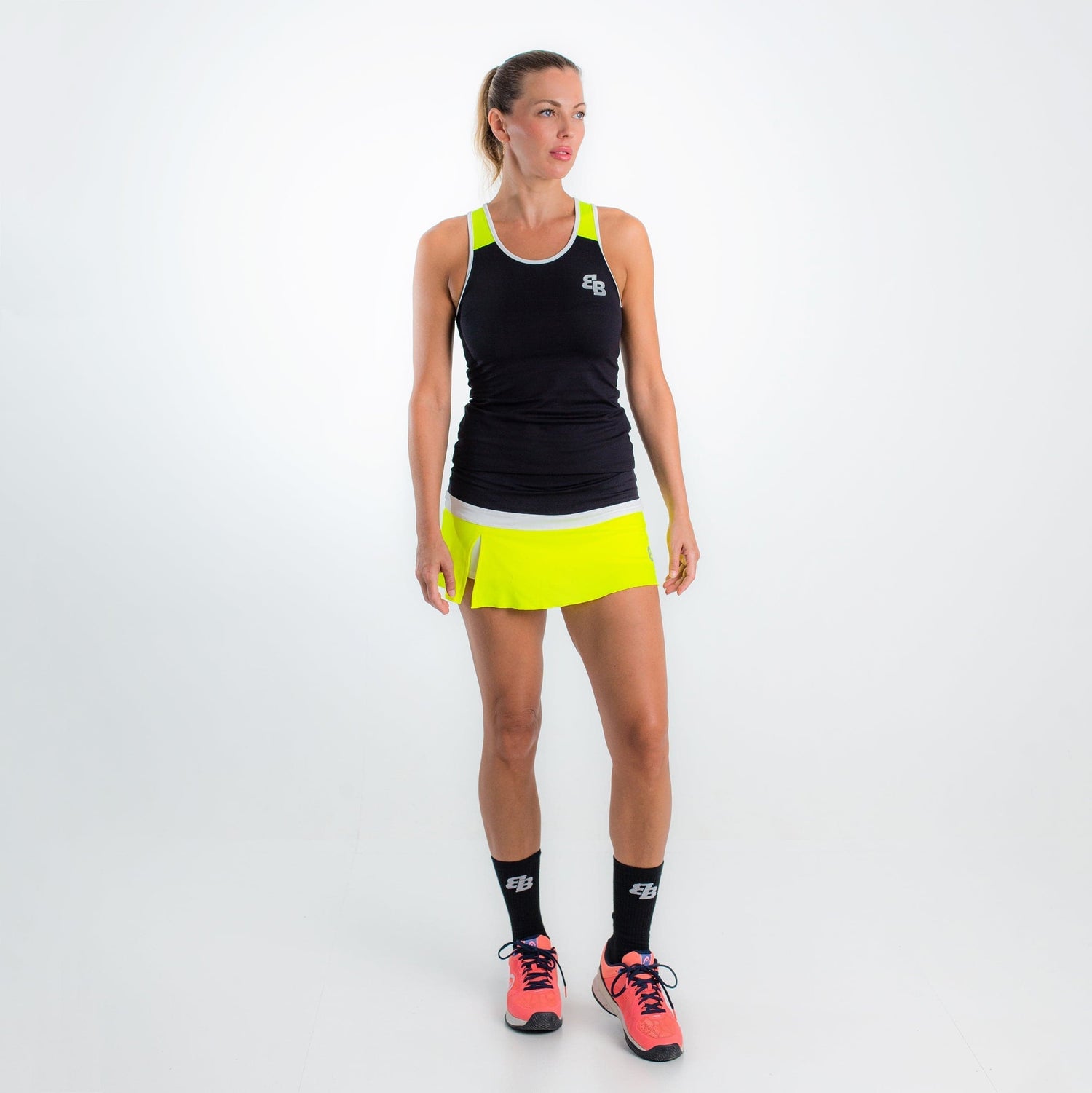 Shanghai Crop Top in Black/Yellow