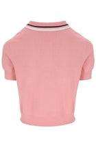 Sofia Knit Polo in Quartz Pink