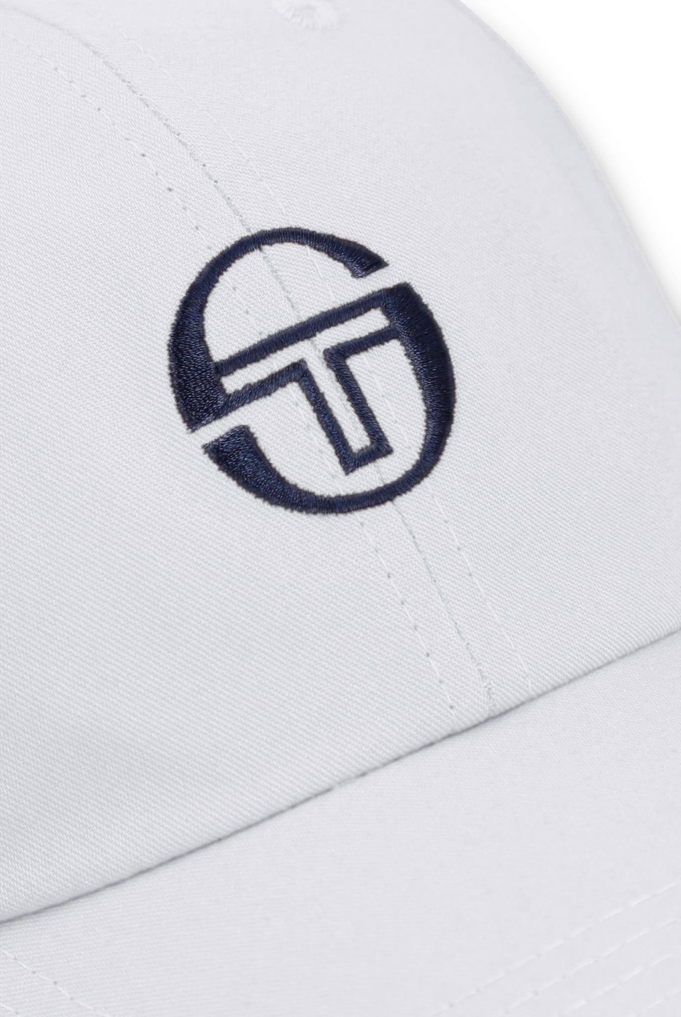 Sparks Classic 6 Panel Strapback Cap in White/Martime Blue
