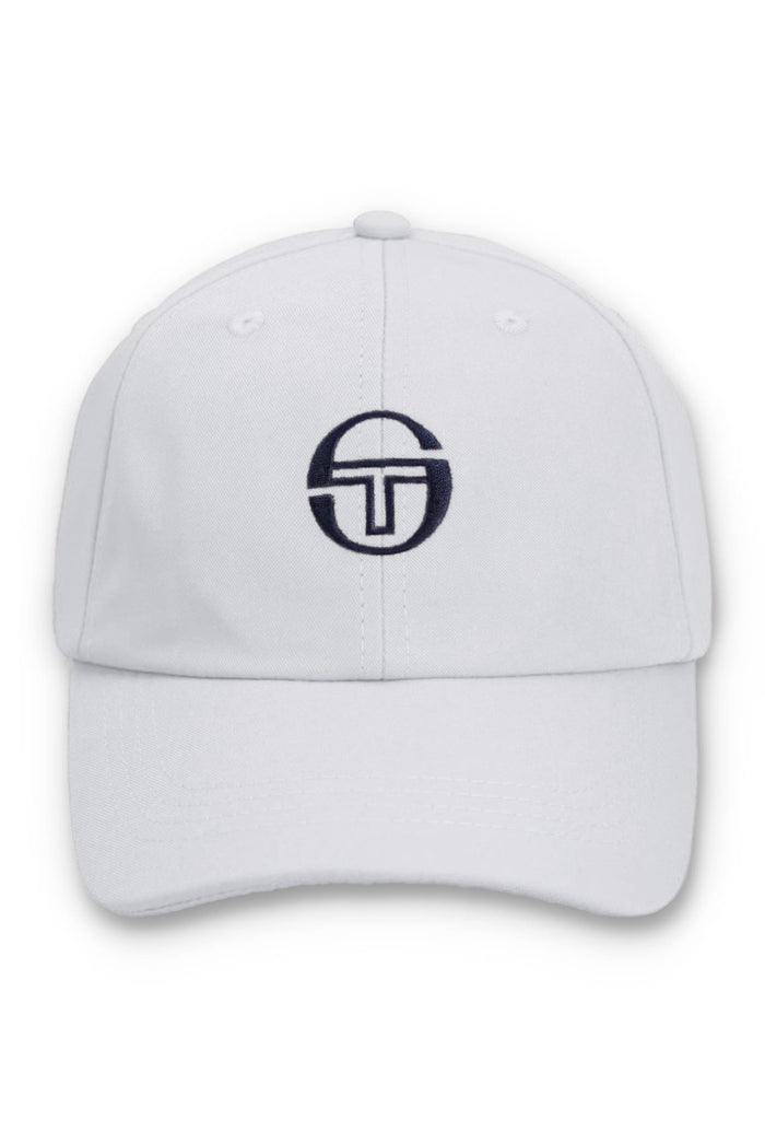 Sparks Classic 6 Panel Strapback Cap in White/Martime Blue