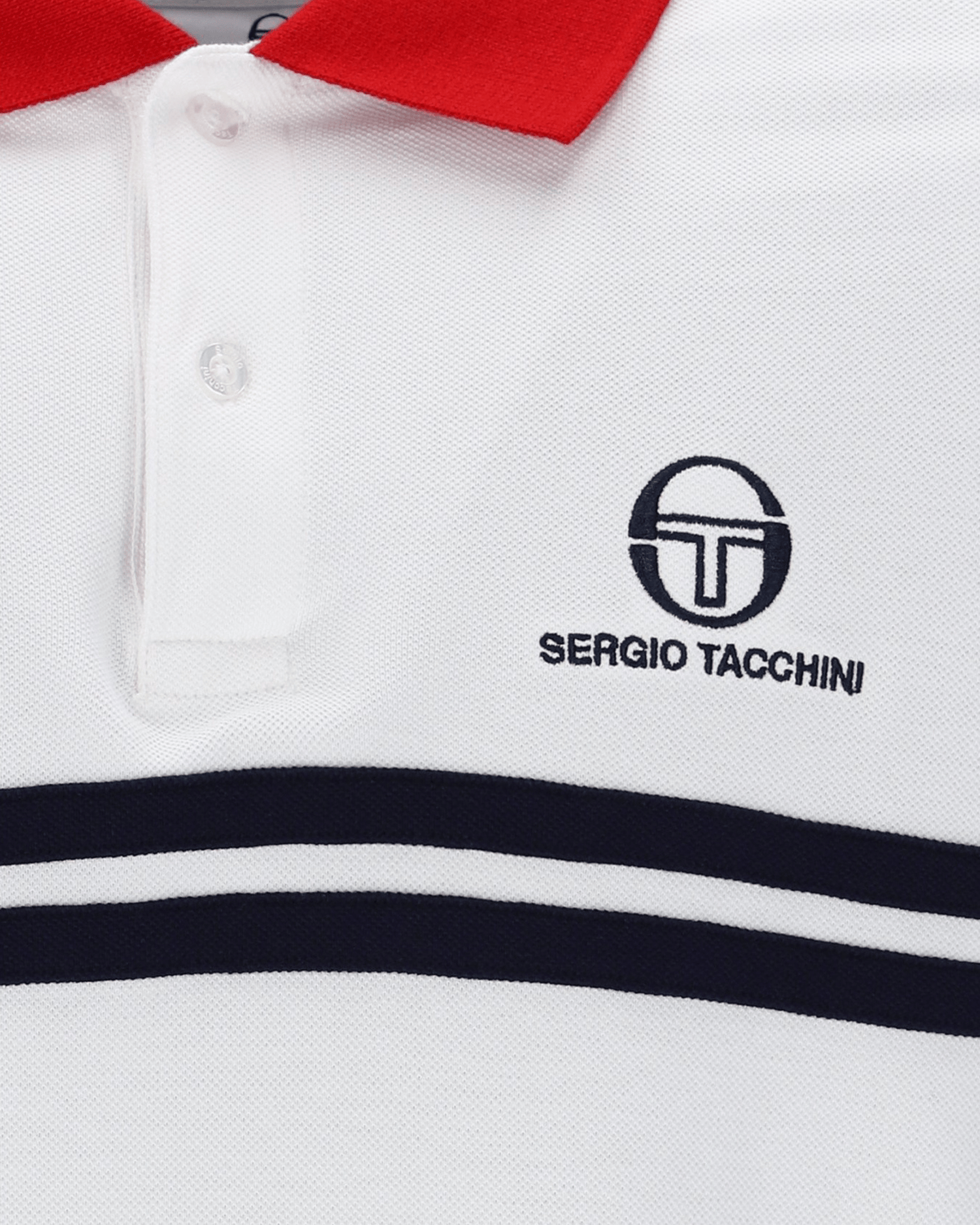 Supermac Polo Polo Shirt In White/Adrenaline Rush