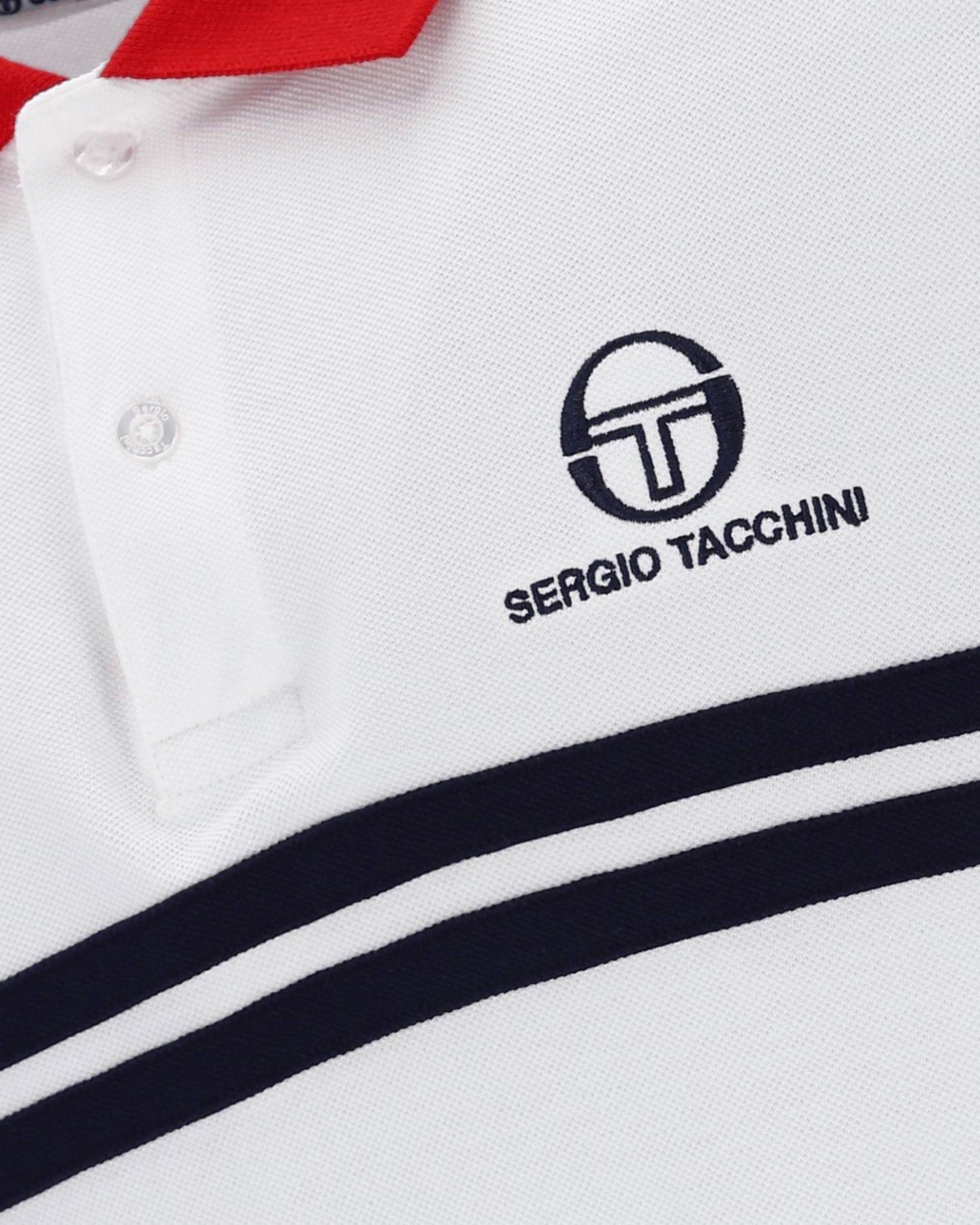 Supermac Polo Polo Shirt In White/Adrenaline Rush