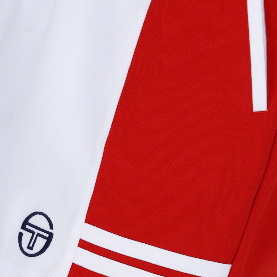 Supermac Short Tennis Short In White/Adrenaline Rush