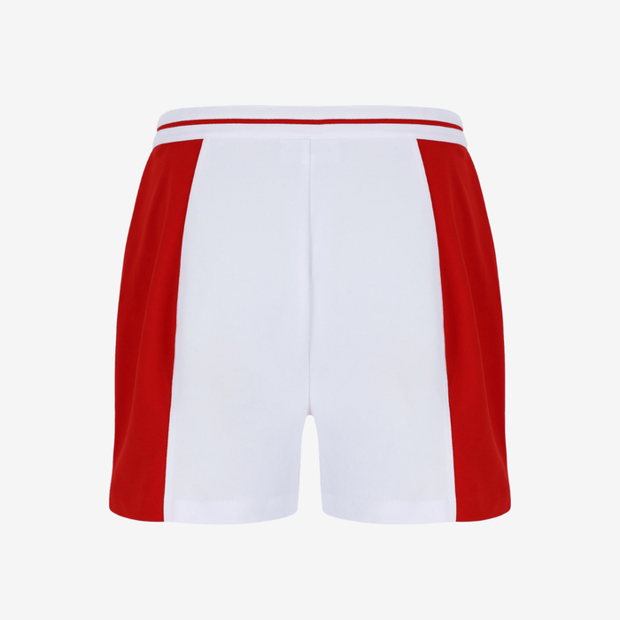 Supermac Short Tennis Short In White/Adrenaline Rush