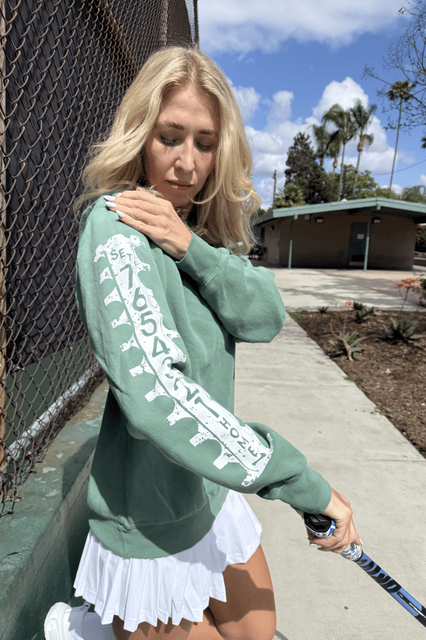 The Tennis Score Tube Crewneck Sweatshirt