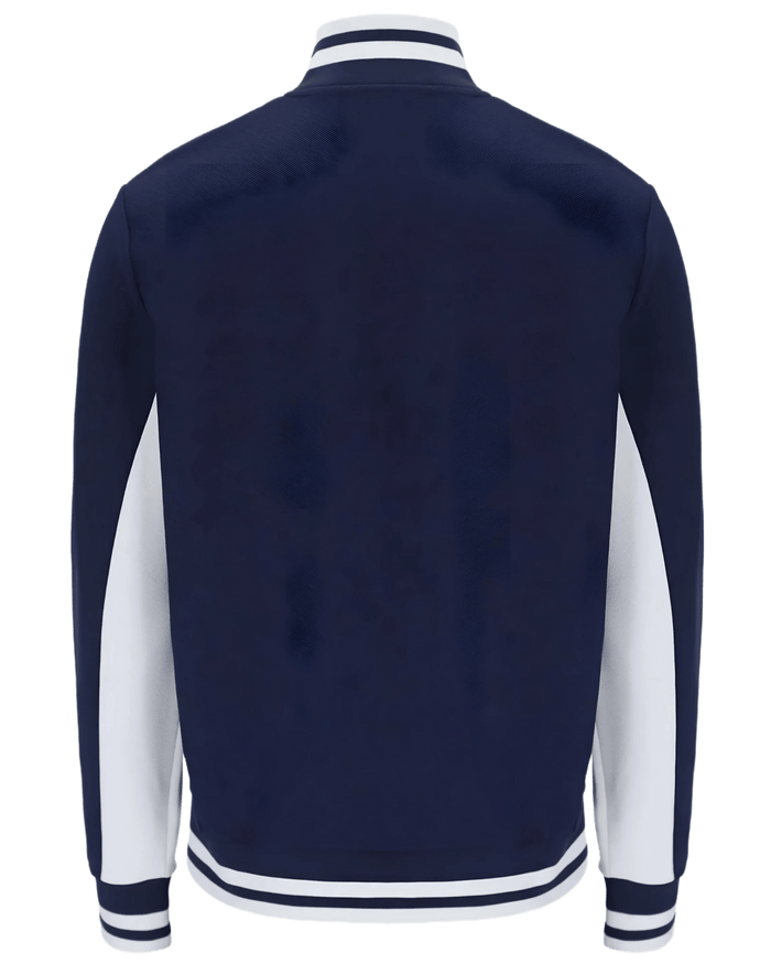 Tiebreaker Funnel Neck Tack Jacket in Navy/Red/White